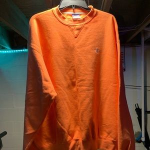 Orange Authentic Champion Crew Neck - XL